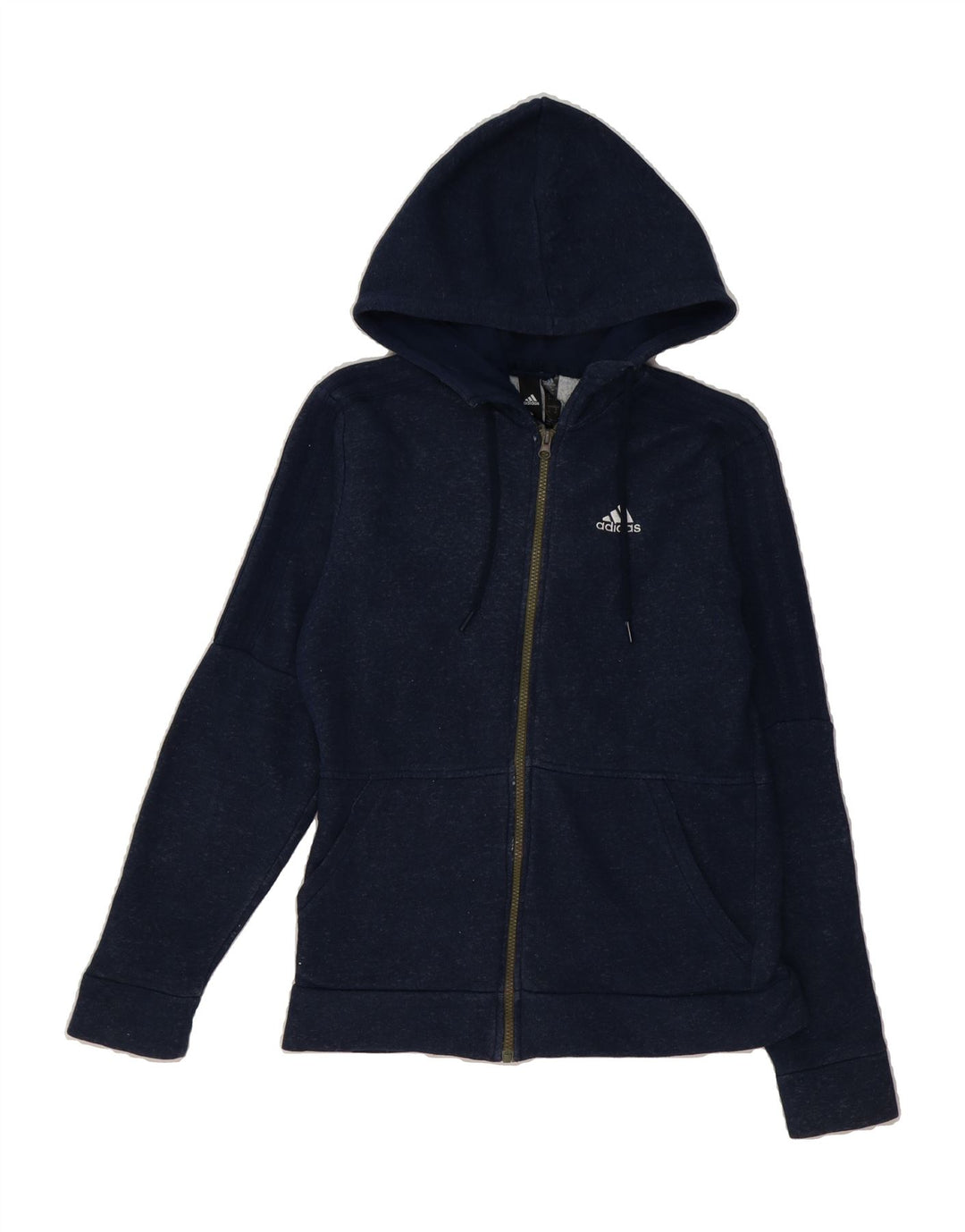ADIDAS Mens Zip Hoodie Sweater XS Navy Blue Vintage Adidas and Second-Hand Adidas from Messina Hembry 