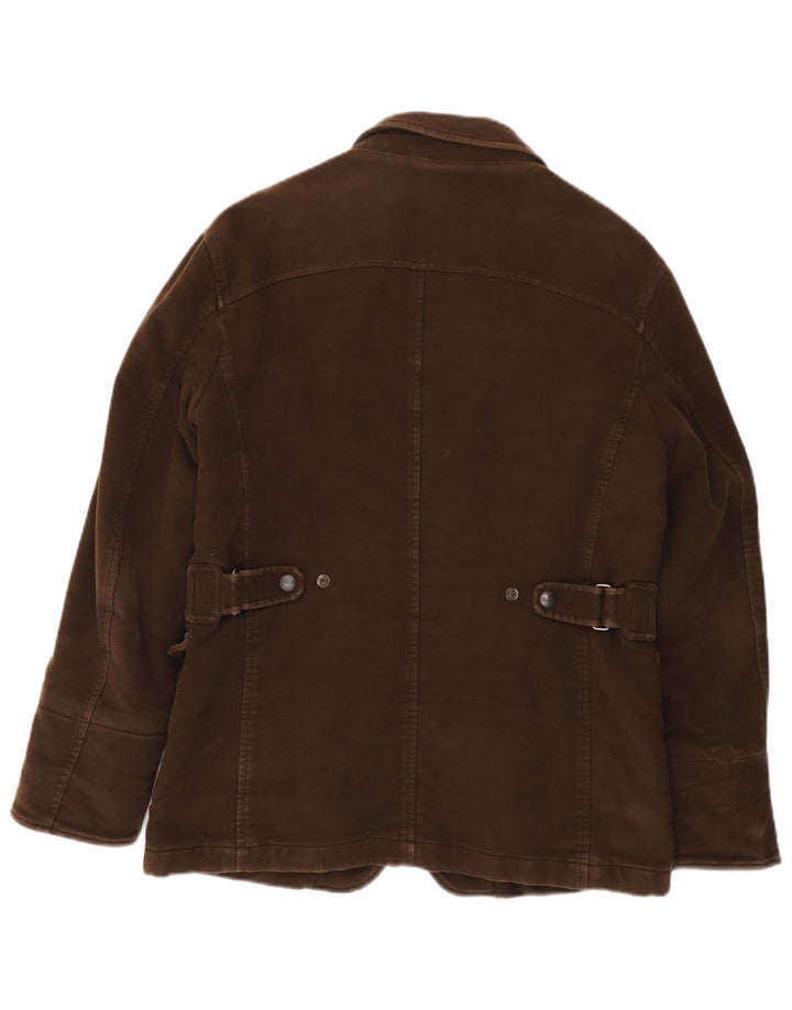 Fay Mens Utility Jacket UK 38 Medium Brown Cotton