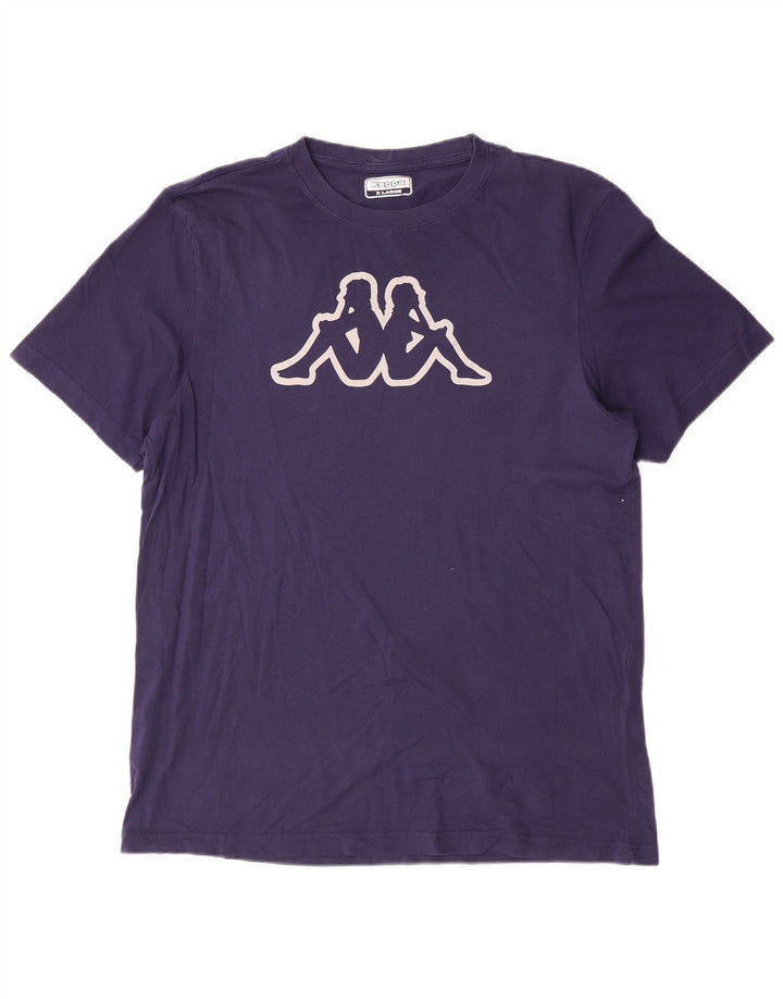 Kappa Mens Graphic T-Shirt Top XL Navy Blue
