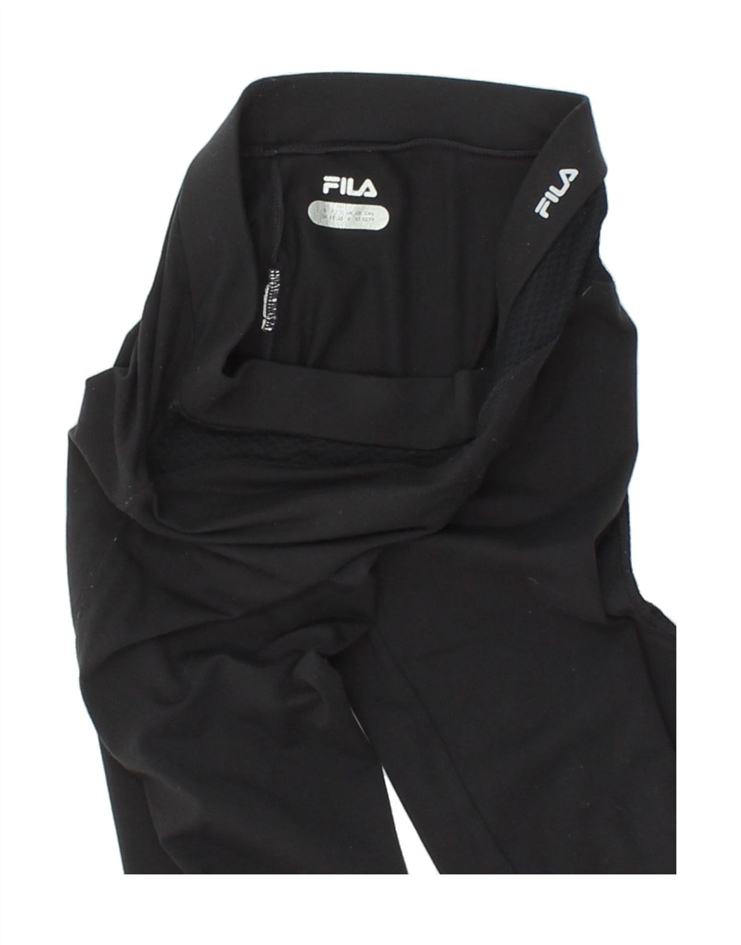 FILA Womens Capri Leggings UK 8 Small Black Vintage Fila and Second-Hand Fila from Messina Hembry 