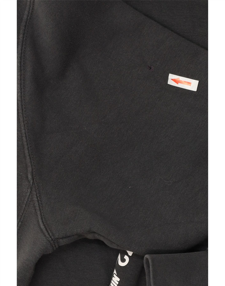 Nike Mens Graphic Hoodie Jumper Small Grey Cotton
