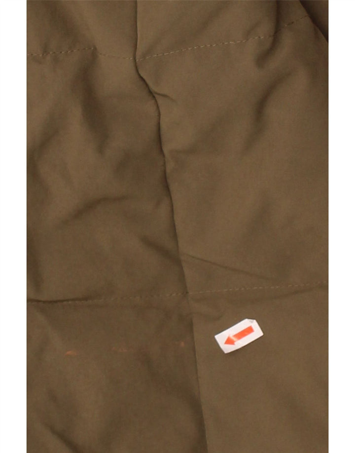 DKNY Womens Hooded Padded Coat UK 14 Medium Khaki