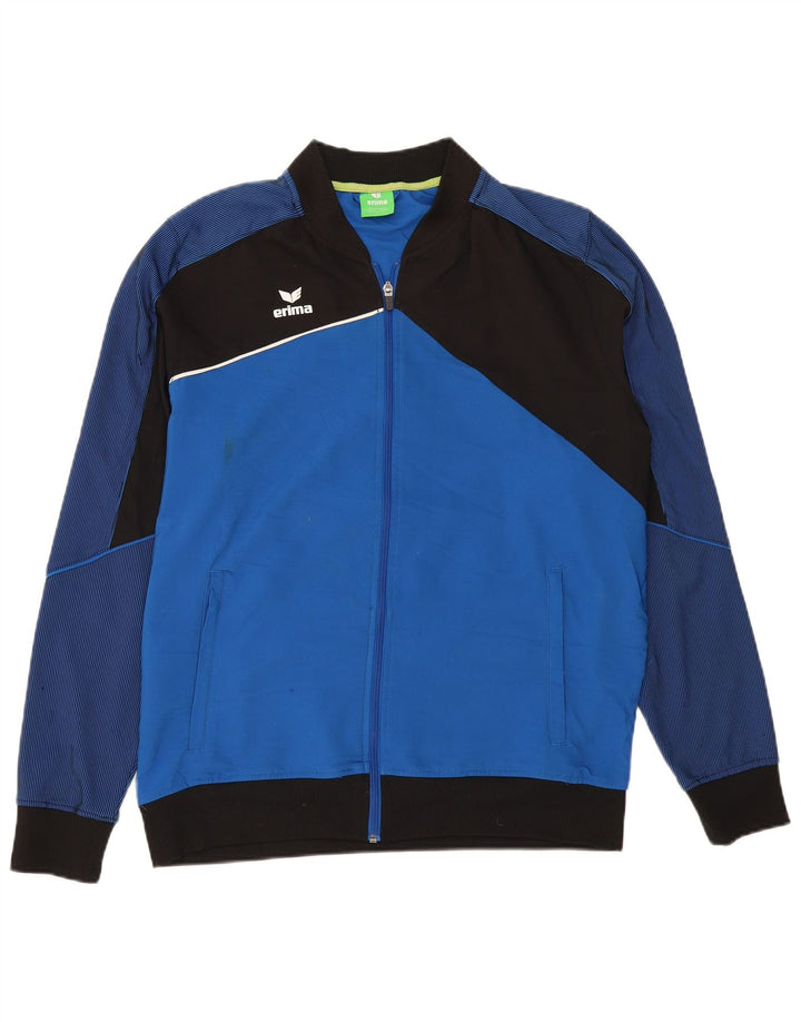 ERIMA Mens Tracksuit Top Jacket Large Blue Colourblock Polyester