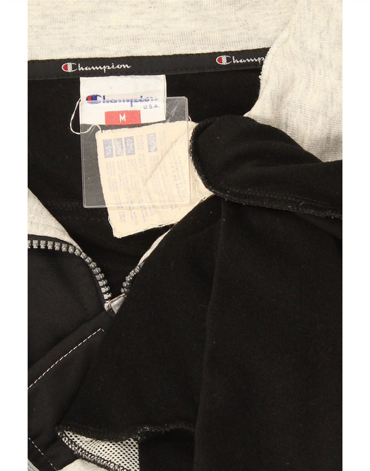 Champion Mens Graphic Tracksuit Top Jacket Medium Black Colourblock