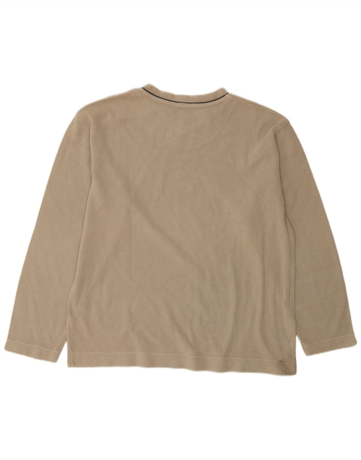Timberland Boys Top Long Sleeve 15-16 Years Beige Cotton