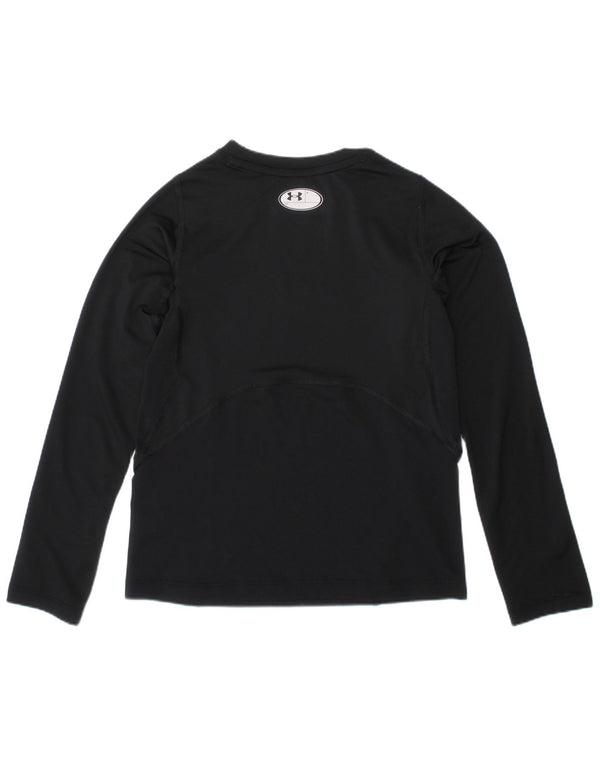 Under Armour Boys Top Long Sleeve 6-7 Years Small Black