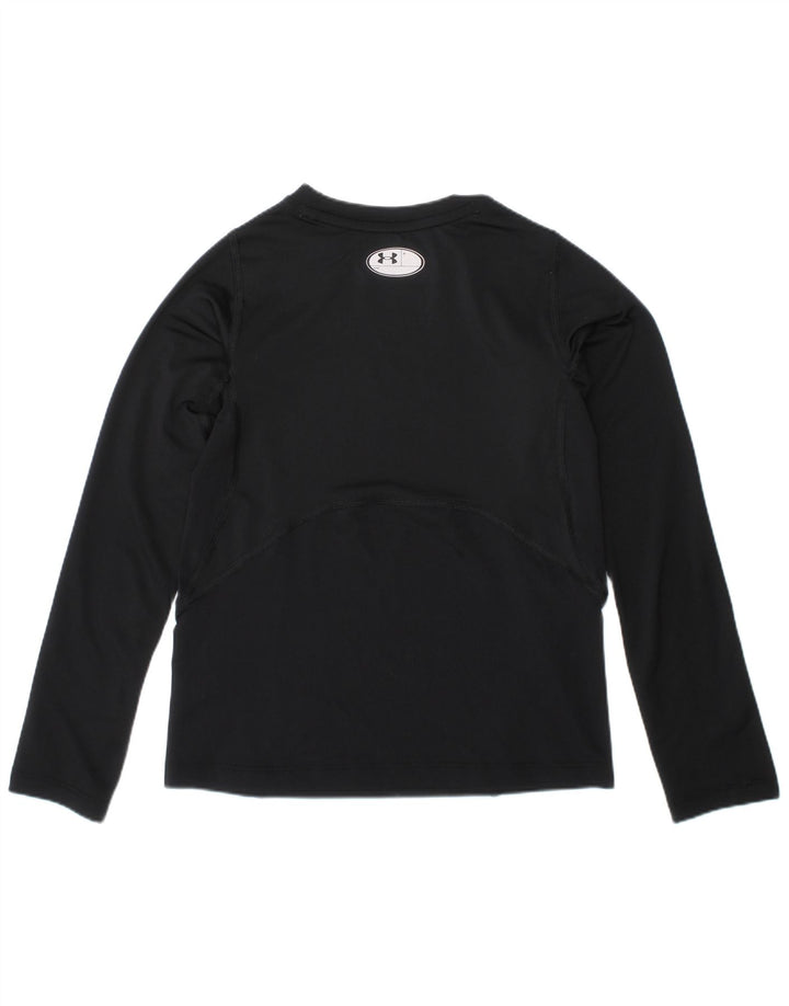Under Armour Boys Top Long Sleeve 6-7 Years Small Black
