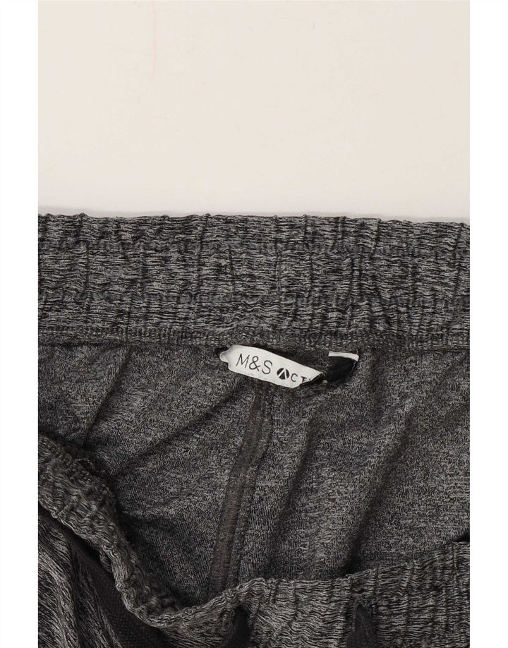 Marks & Spencer Womens Tracksuit Trousers UK 14 Medium Grey Flecked