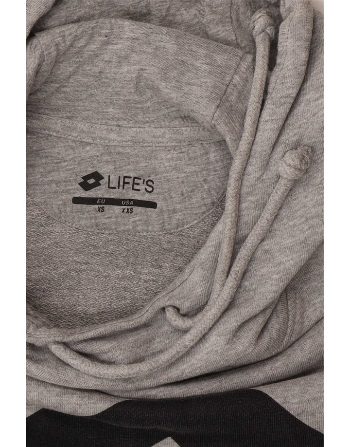 Lotto Mens Graphic Hoodie Jumper 2XS Grey