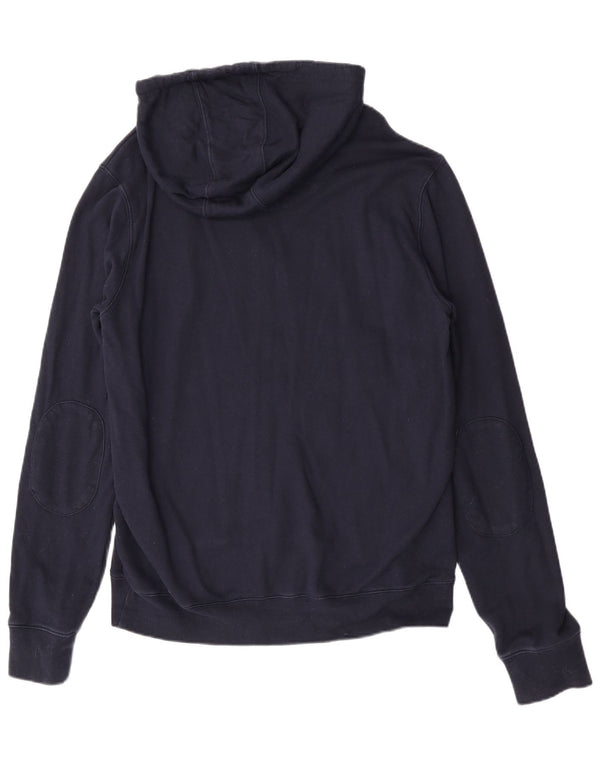 Gas Mens Graphic Hoodie Jumper 2XL Navy Blue Cotton