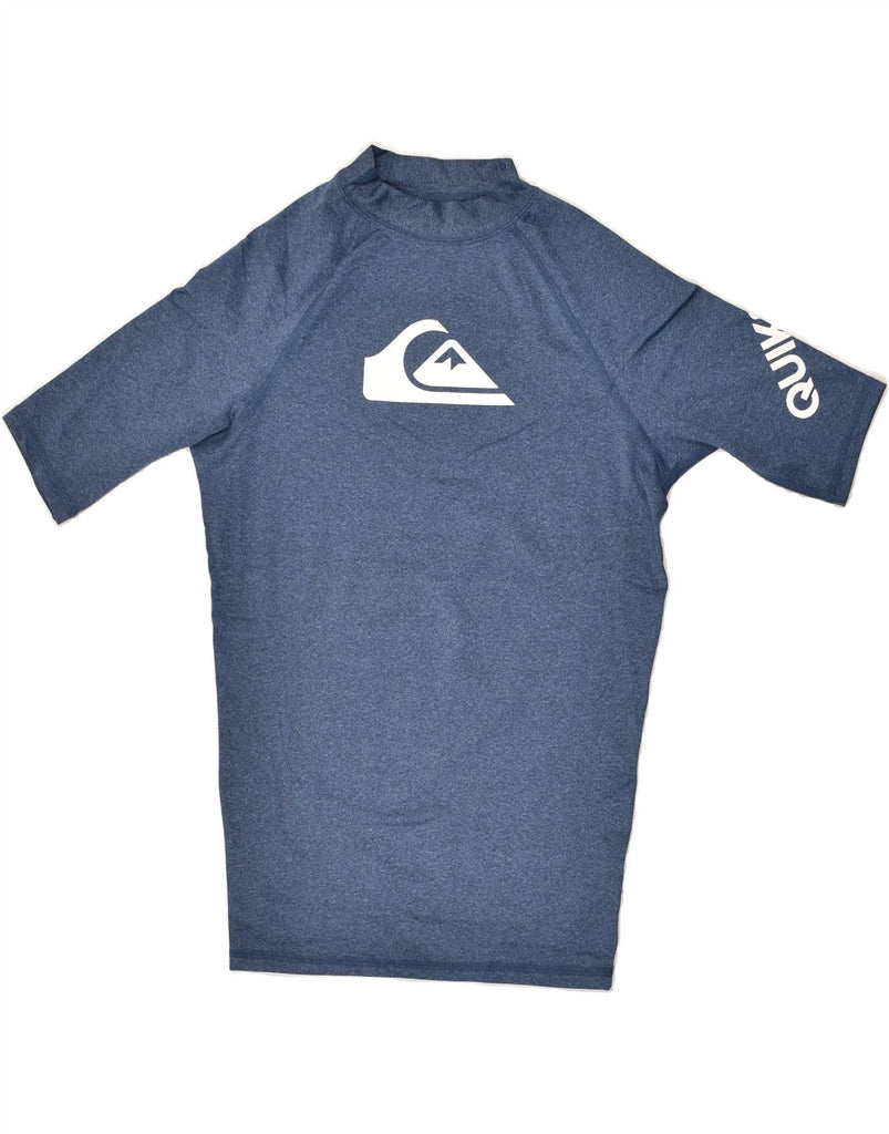 QUIKSILVER Mens Graphic T-Shirt Top XS Navy Blue Polyester | Vintage Quiksilver | Thrift | Second-Hand Quiksilver | Used Clothing | Messina Hembry 