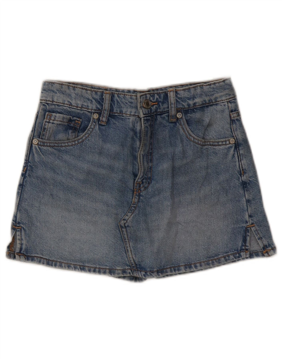 ZARA Girls Denim Shorts 13-14 Years W26  Blue