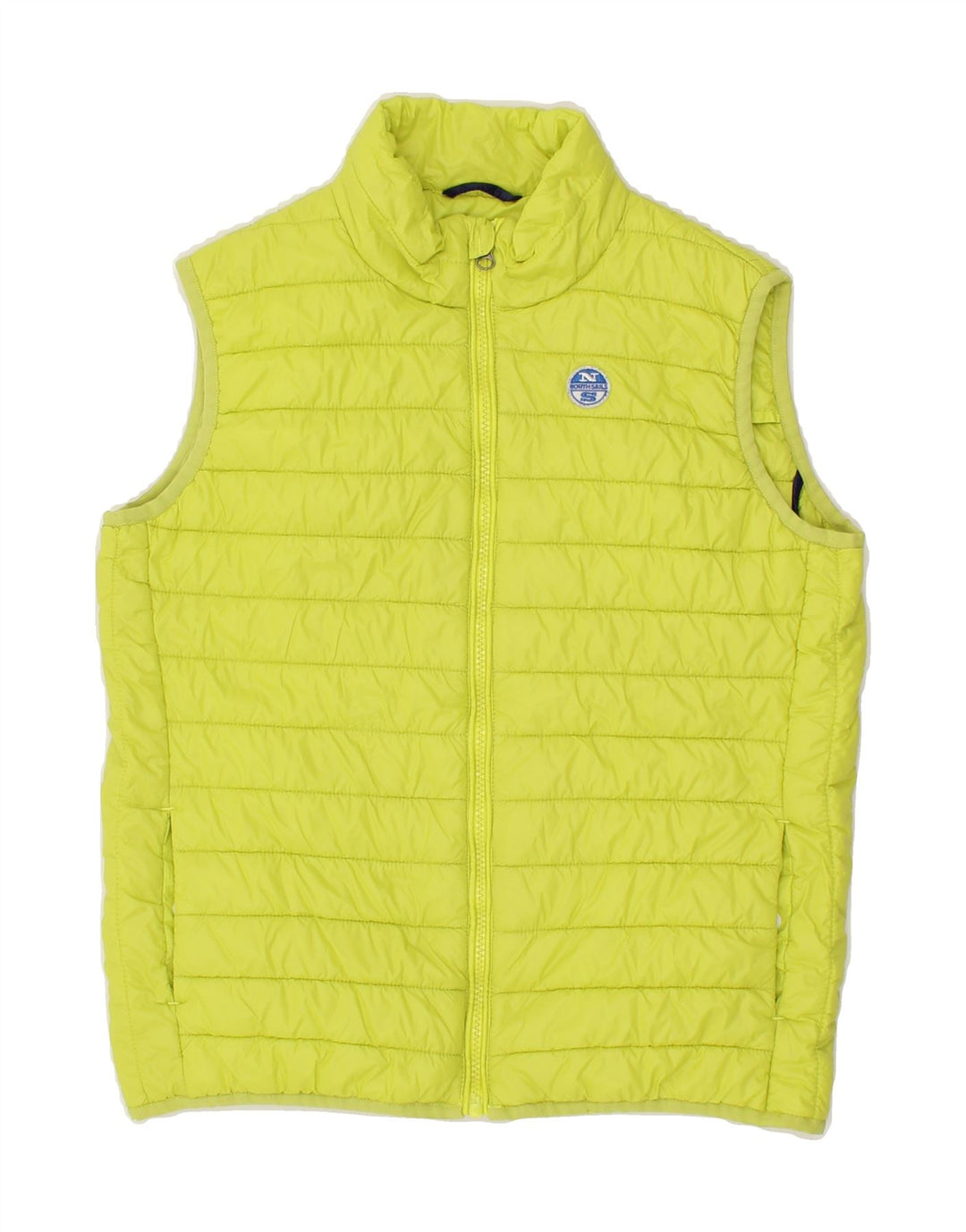 NORTH SAILS Girls Padded Gilet 13-14 Years Yellow Polyamide Vintage North Sails and Second-Hand North Sails from Messina Hembry 