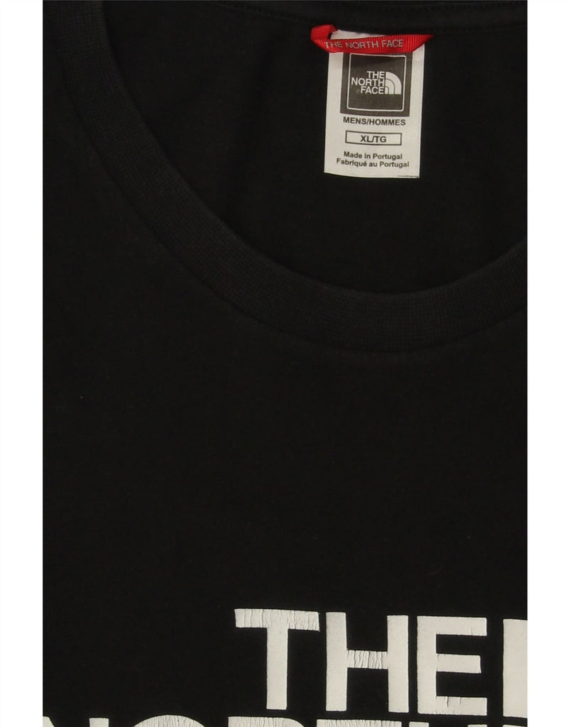 THE NORTH FACE Mens Graphic T-Shirt Top XL Black Cotton Vintage The North Face and Second-Hand The North Face from Messina Hembry 