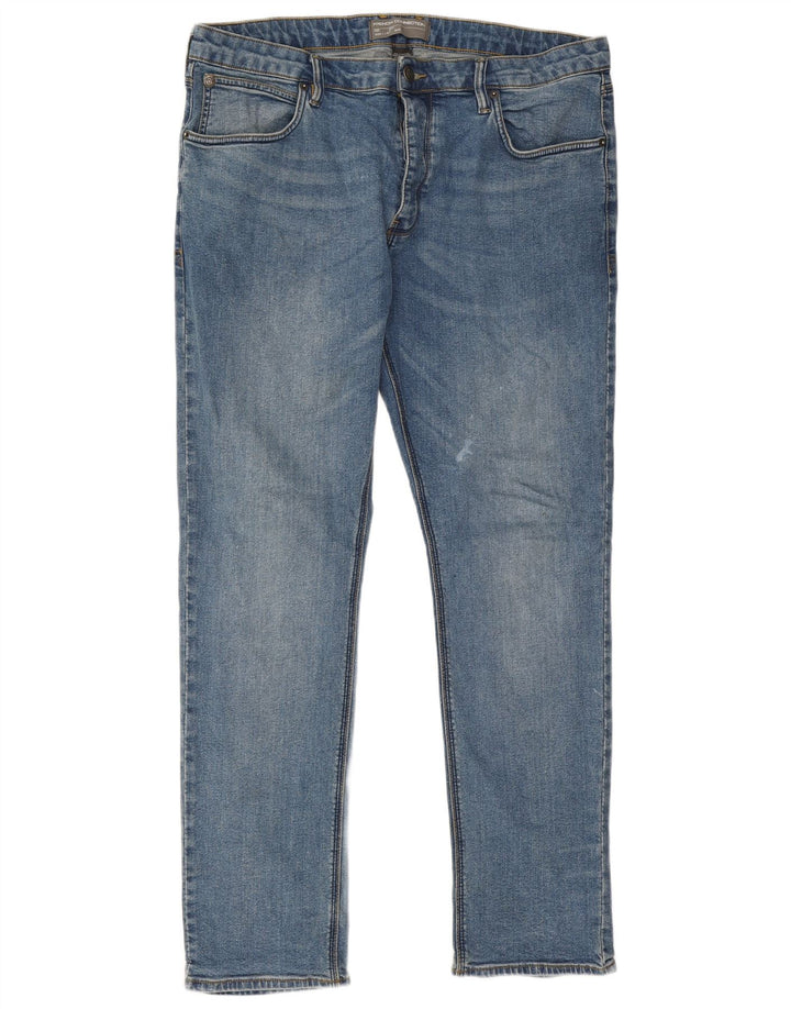 French Connection Mens Slim Jeans W38 L34 Blue Cotton