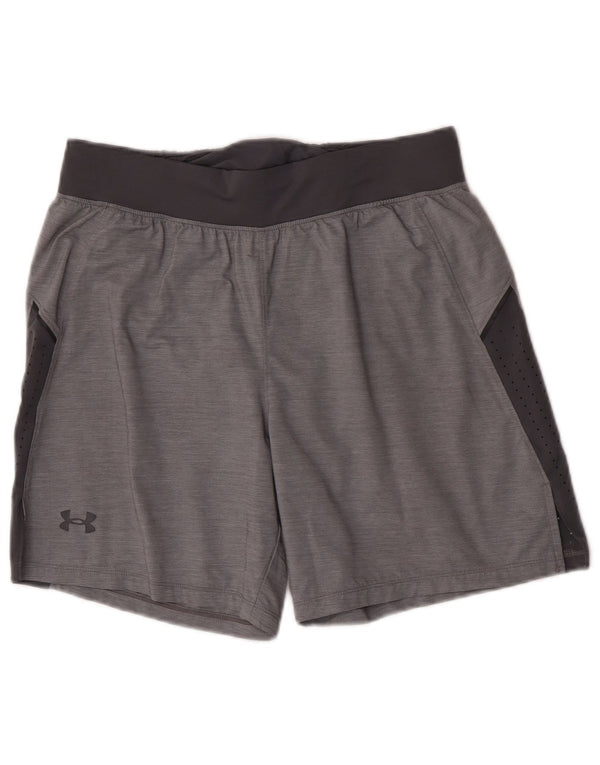 Under Armour Mens Sport Shorts Large Grey Colourblock Polyester