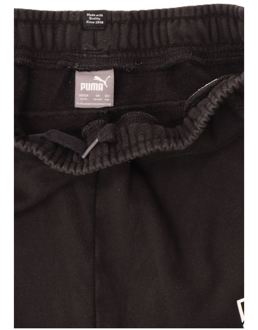 Puma Boys Graphic Tracksuit Trousers Joggers 13-14 Years  Black
