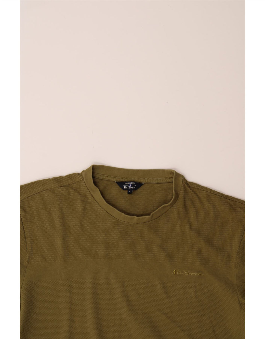 BEN SHERMAN Mens T-Shirt Large Green Cotton Vintage Ben Sherman and Second-Hand Ben Sherman from Messina Hembry 