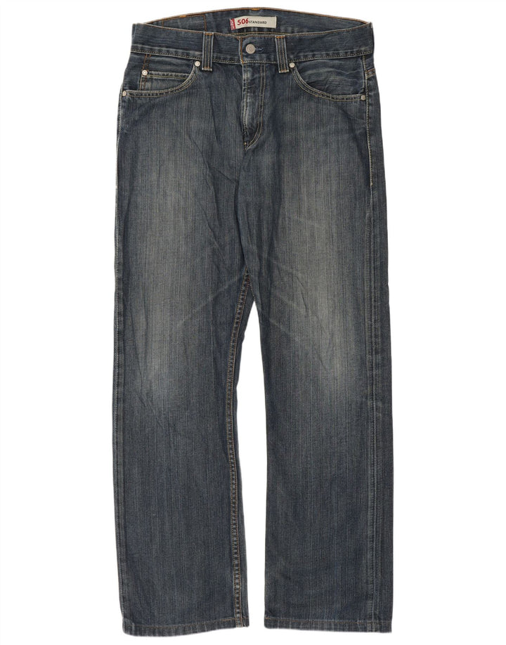 Levi's Mens 506 Standard Fit Straight Jeans W33 L31 Blue