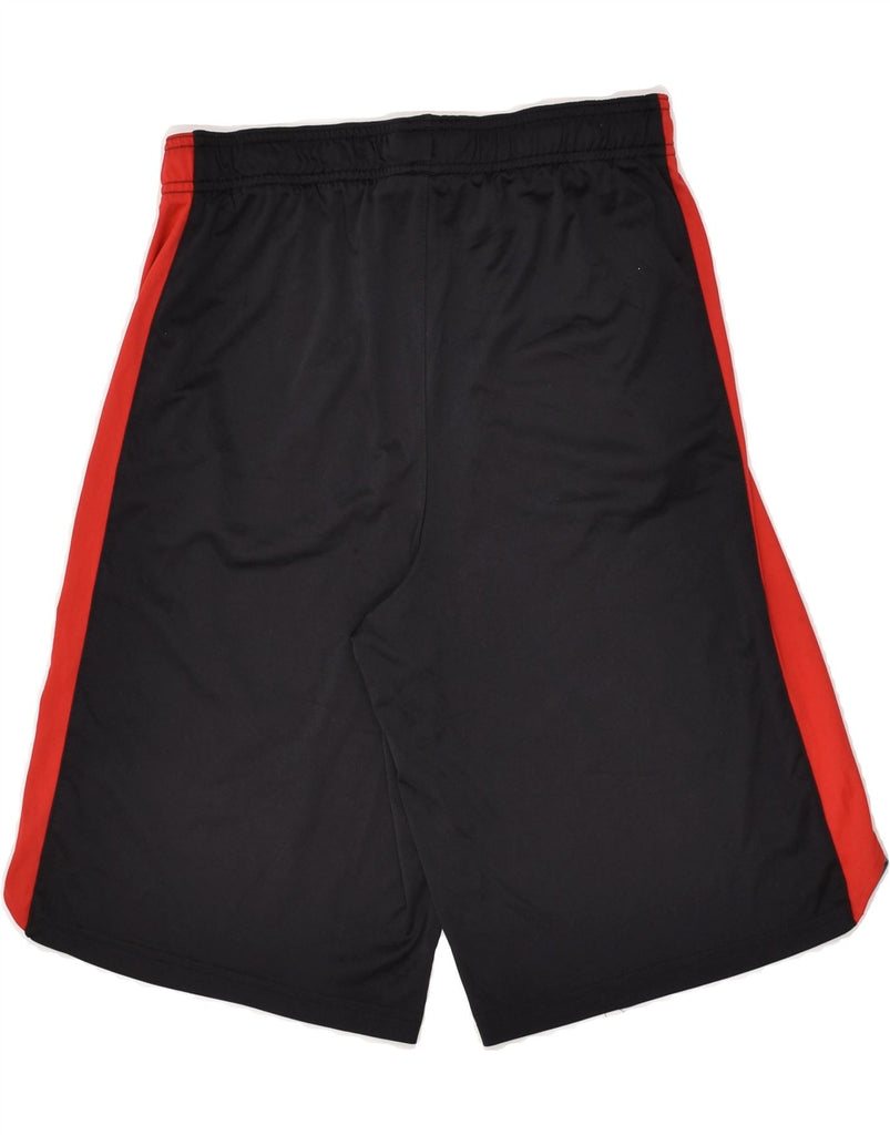 UNDER ARMOUR Boys Graphic Sport Shorts 11-12 Years Large Black Colourblock | Vintage Under Armour | Thrift | Second-Hand Under Armour | Used Clothing | Messina Hembry 