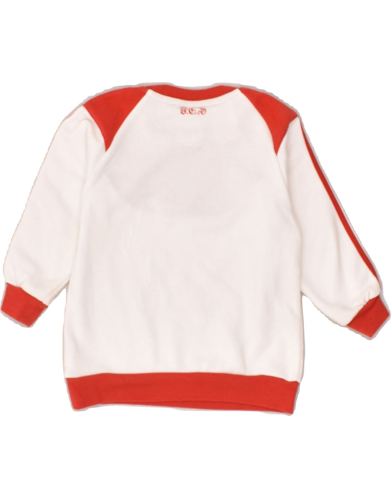 ADIDAS Boys Sweatshirt Jumper 2-3 Years Red Colourblock Cotton | Vintage Adidas | Thrift | Second-Hand Adidas | Used Clothing | Messina Hembry 