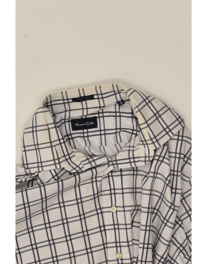 MASSIMO DUTTI Mens Shirt Size 44 XL White Check | Vintage Massimo Dutti | Thrift | Second-Hand Massimo Dutti | Used Clothing | Messina Hembry 