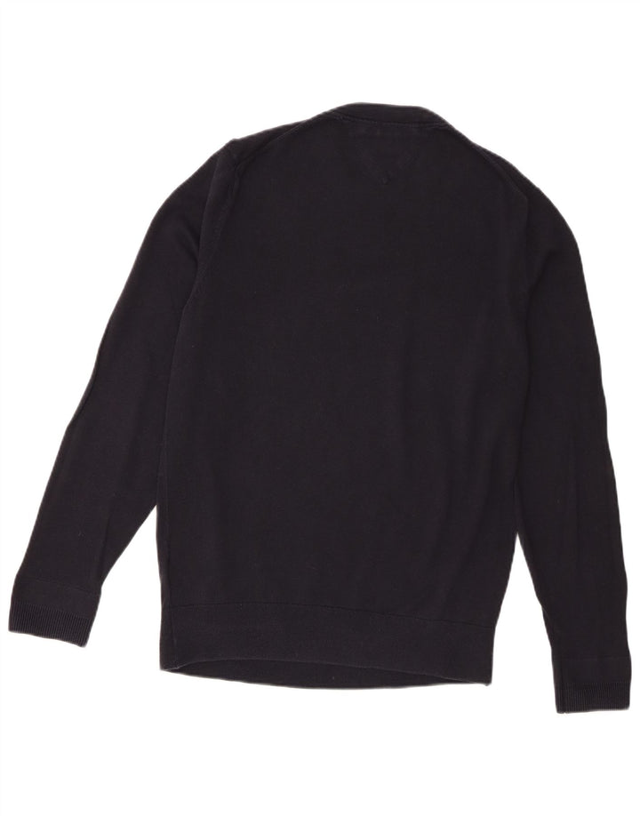 Tommy Hilfiger Womens Crew Neck Jumper Sweater UK 14 Medium Navy Blue