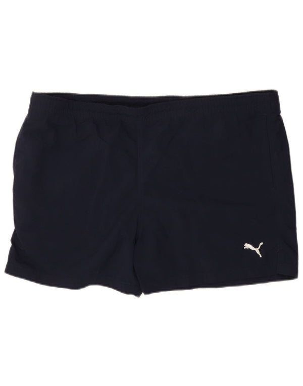 Puma Mens Sport Shorts XL Navy Blue Polyamide