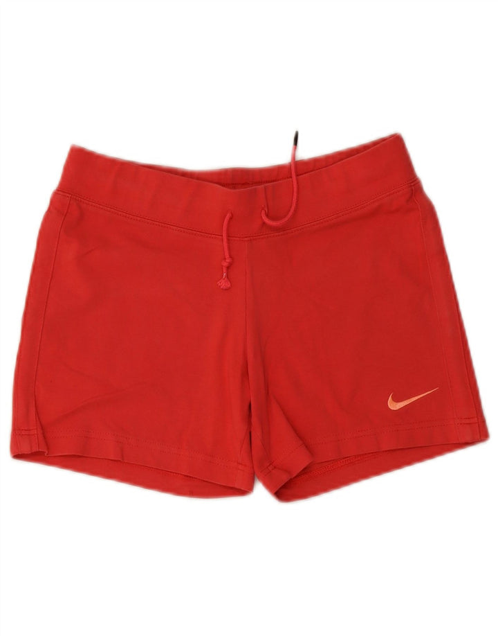 Nike Womens Sport Shorts UK 10 Small  Red