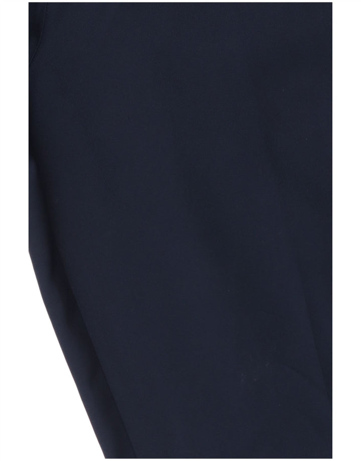Adidas Mens Slim Chino Trousers W34 L34 Navy Blue Polyester