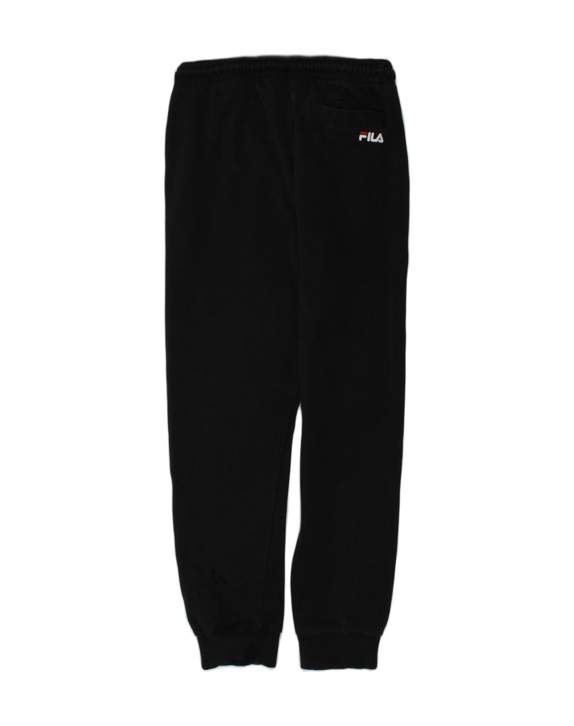 FILA Girls Graphic Tracksuit Trousers Joggers 13-14 Years Black Cotton | Vintage Fila | Thrift | Second-Hand Fila | Used Clothing | Messina Hembry 