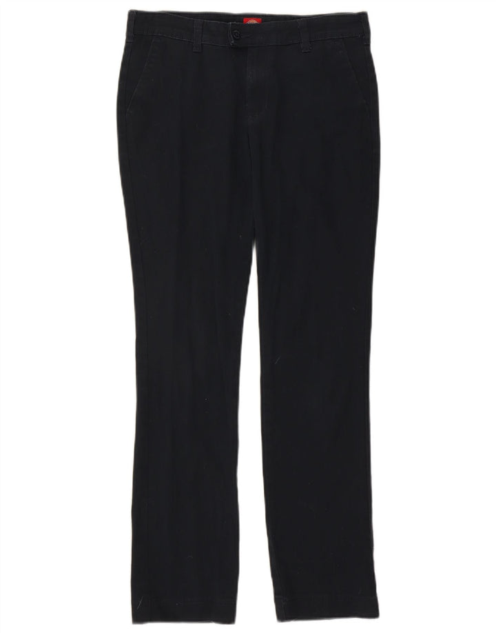Dickies Womens Slim Suit Trousers W30 L29 Navy Blue Cotton
