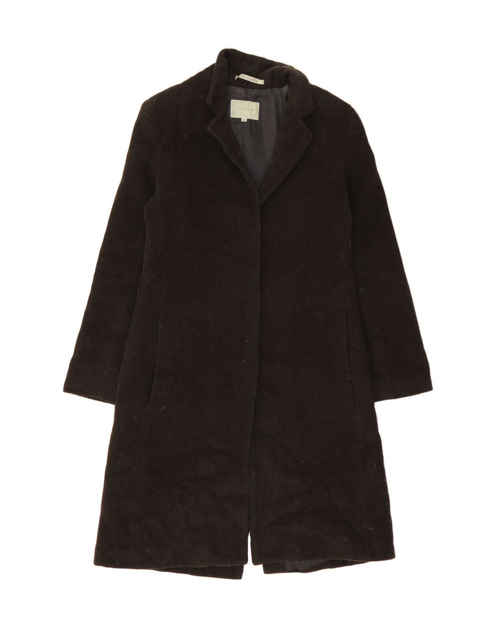 JIGSAW Womens Overcoat UK 10 Small Black Wool Vintage Jigsaw and Second-Hand Jigsaw from Messina Hembry 