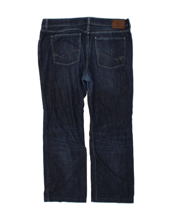 TOMMY HILFIGER Mens Straight Jeans W40 L29 Navy Blue Cotton