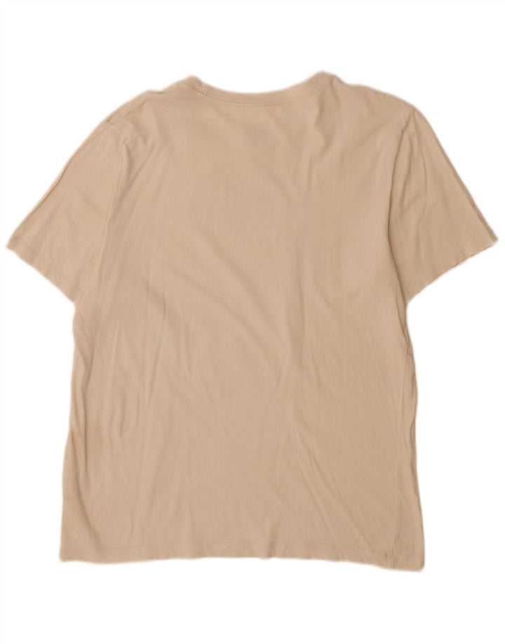 Nike Mens Graphic T-Shirt Top Large Off White Cotton