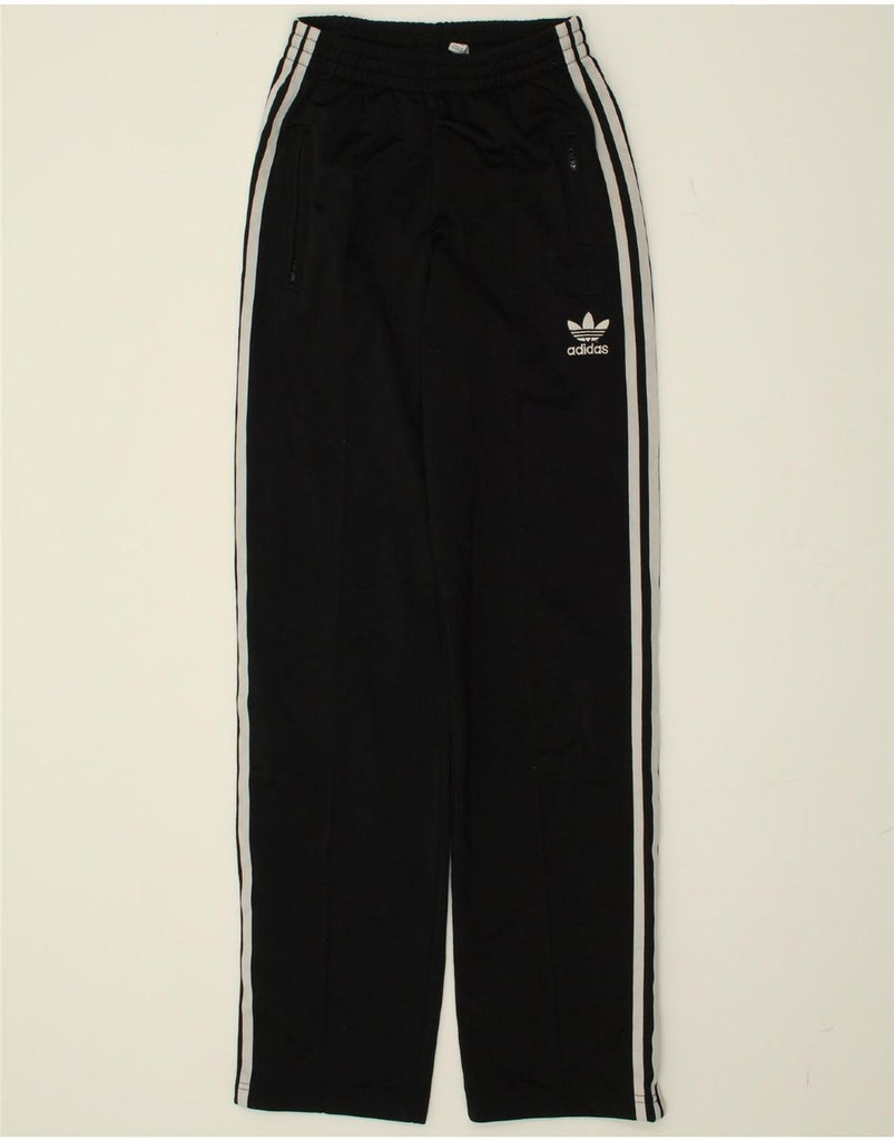 ADIDAS Womens Tracksuit Trousers UK 4 XS Black Polyester | Vintage Adidas | Thrift | Second-Hand Adidas | Used Clothing | Messina Hembry 