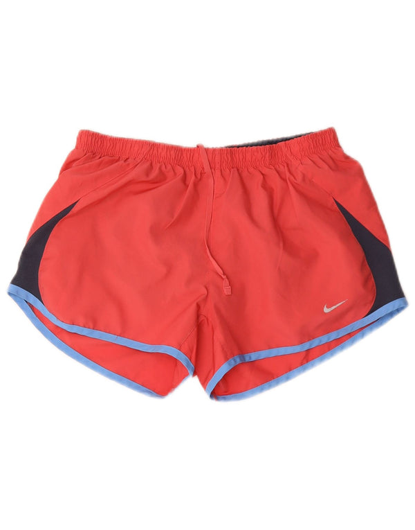 Nike Womens Sport Shorts UK 8 Small Pink Colourblock