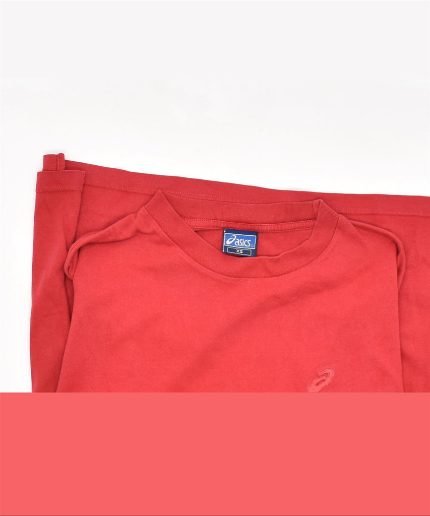 ASICS Mens T-Shirt Top XS Red | Vintage | Thrift | Second-Hand | Used Clothing | Messina Hembry 