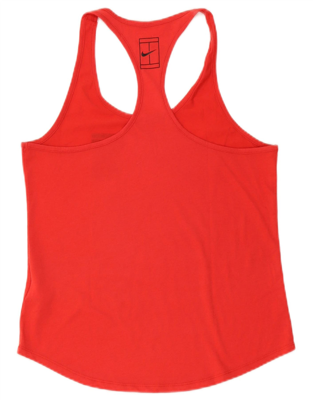 Nike Womens Dri Fit Vest Top UK 12 Medium Red Polyester