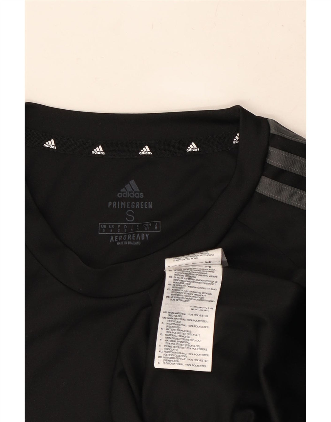ADIDAS Mens Aeroready T-Shirt Top Small Black Polyester