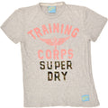 SUPERDRY Womens Loose Fit Graphic T-Shirt Top UK 10 Small Grey Cotton | Vintage Superdry | Thrift | Second-Hand Superdry | Used Clothing | Messina Hembry 