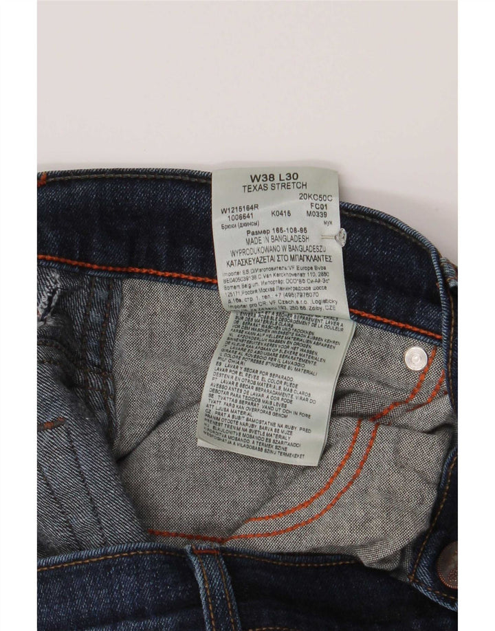 Wrangler Mens Texas Stretch Straight Jeans W38 L30 Blue Cotton