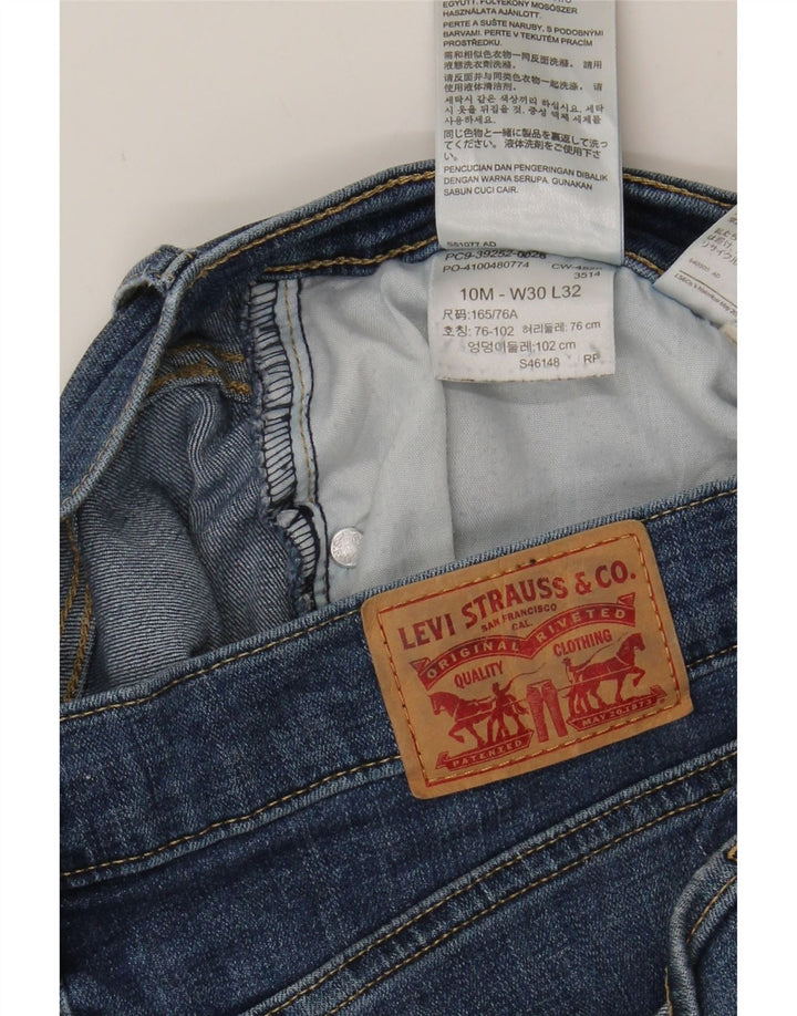 LEVI'S Womens Classic Fit Bootcut Jeans W30 L32 Blue Cotton Vintage Levi's and Second-Hand Levi's from Messina Hembry 