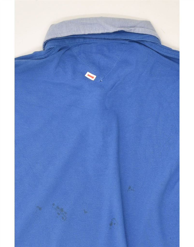 TOMMY HILFIGER Mens Slim Fit Polo Shirt 2XL Blue Cotton | Vintage Tommy Hilfiger | Thrift | Second-Hand Tommy Hilfiger | Used Clothing | Messina Hembry 