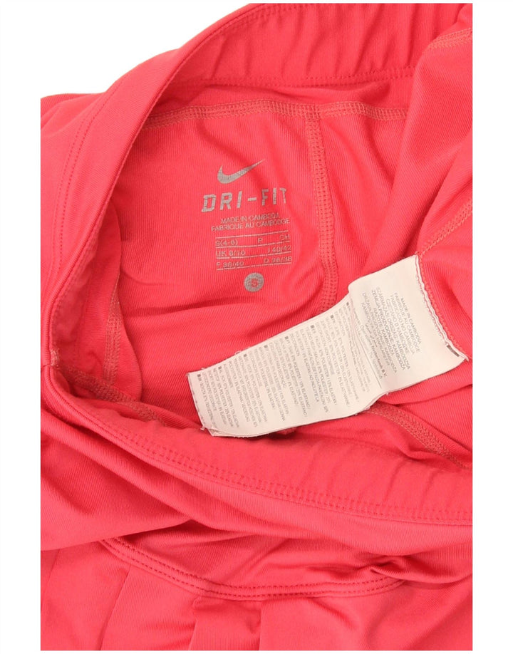 Nike Womens Dri Fit Tennis Skirt UK 8/10 Small Red Polyester