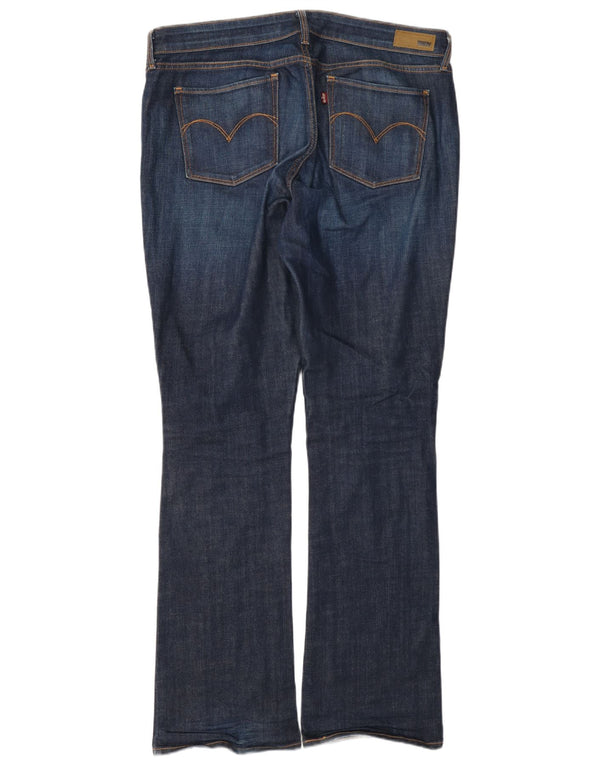 Levi's Womens Mid Rise Bootcut Jeans W33 L32 Navy Blue Cotton
