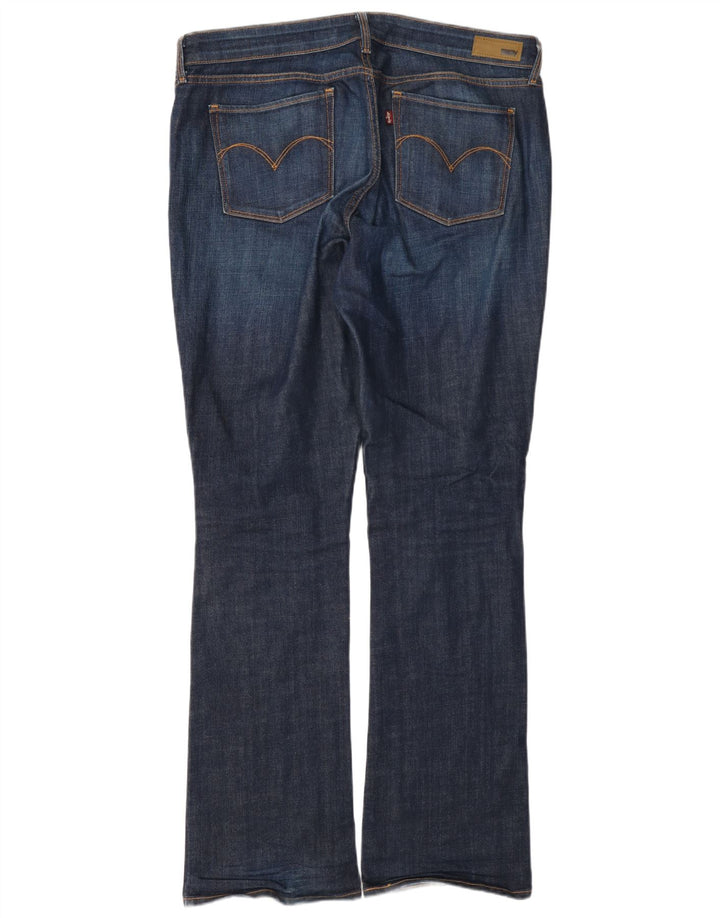 Levi's Womens Mid Rise Bootcut Jeans W33 L32 Navy Blue Cotton
