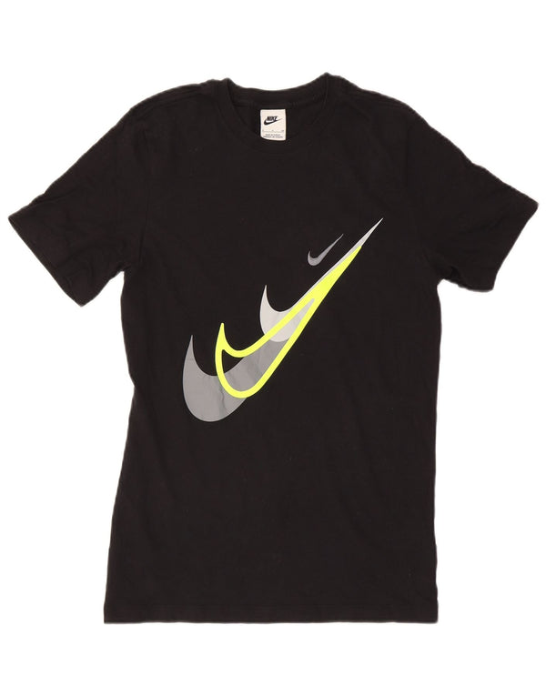 Nike Mens Graphic T-Shirt Top Small Black Cotton