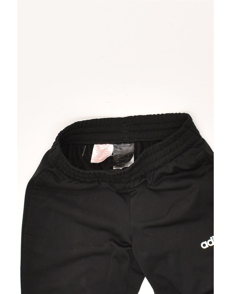 ADIDAS Boys Tracksuit Trousers Joggers 7-8 Years Black Polyester | Vintage Adidas | Thrift | Second-Hand Adidas | Used Clothing | Messina Hembry 