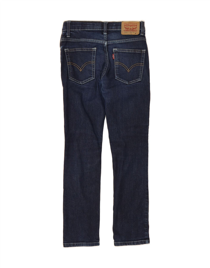 LEVI'S Girls 512 Slim Tapered Jeans 11-12 Years W26 L27 Navy Blue Cotton Vintage Levi's and Second-Hand Levi's from Messina Hembry 